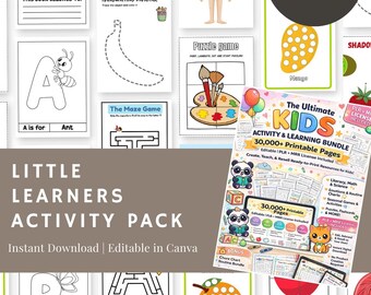 Pack d'activités pour petits apprenants | Licence DPP + MRR | Plus de 30 000 pages à vendre