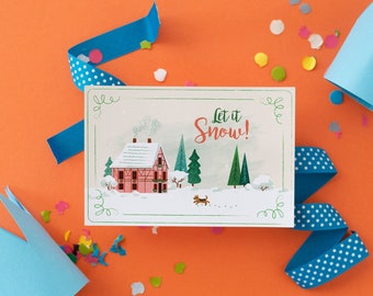 Let It Snow Postcard