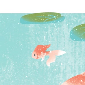 Koi Pond Postcard image 3