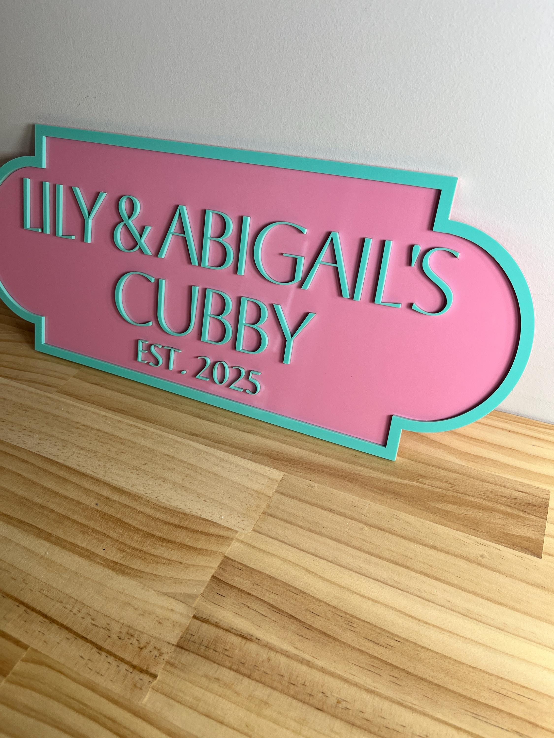 Personalised Cubby House Sign | Large Acrylic Playhouse Sign | Custom ...