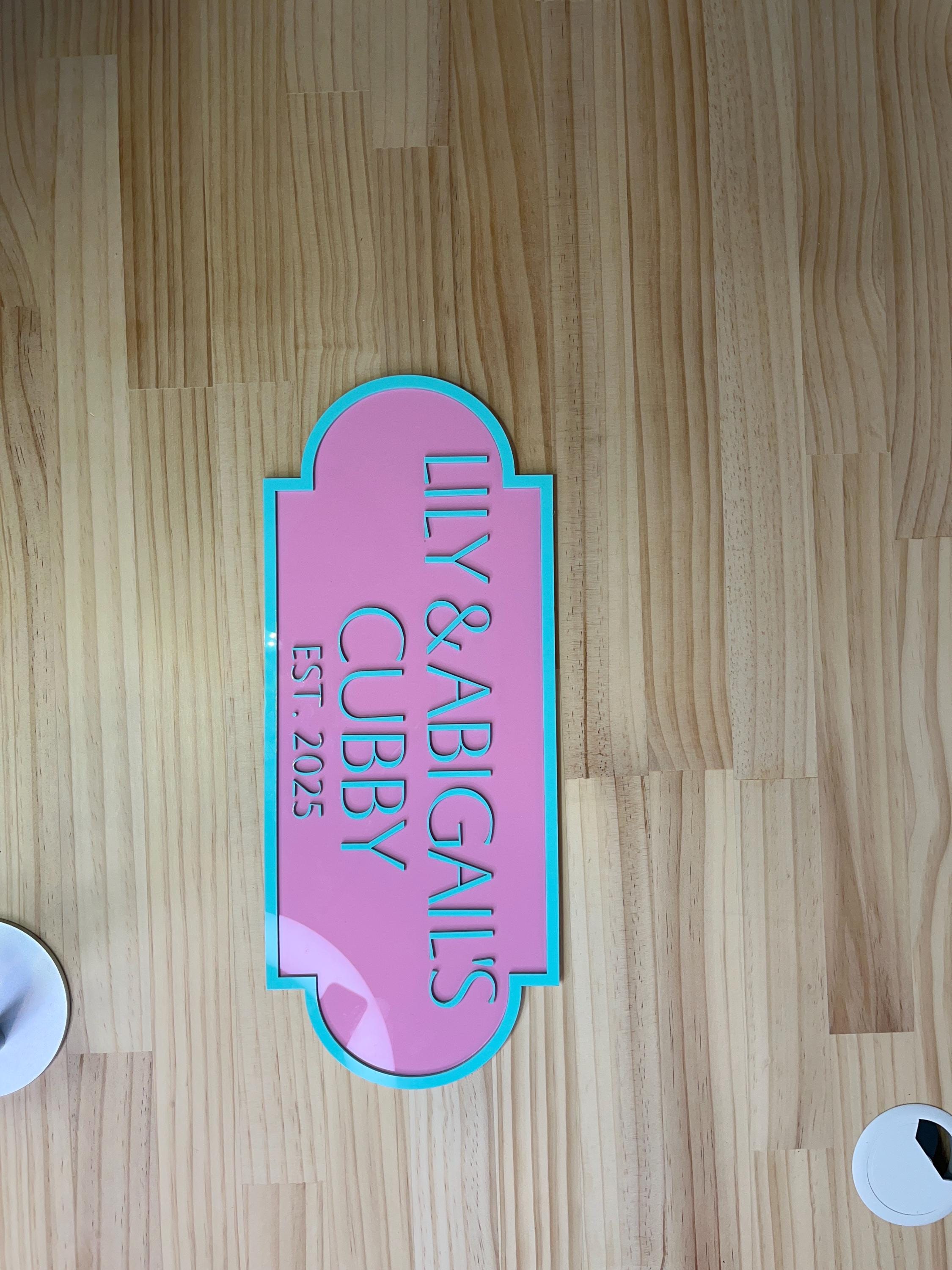 Personalised Cubby House Sign | Large Acrylic Playhouse Sign | Custom ...