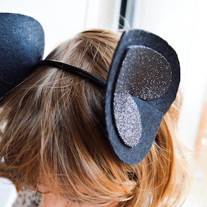 Bat Ears for Kids and Toddlers, Made in Felt with Shiny Interior. Perfect for Halloween, Carnival, and Costumes.