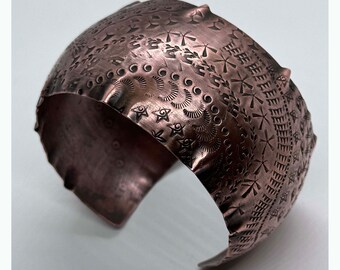 OOAK "Over the Hills" Copper Synclastic Bracelet