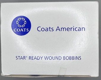 NEW box of Coats American Star Ready Wound Nylon Bobbins