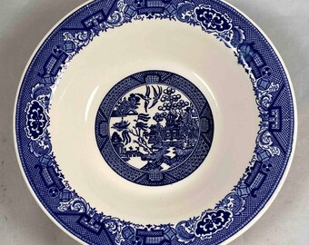 Vintage Royal China Blaue Weiden WeidenGeschirr Servierschale 22 cm