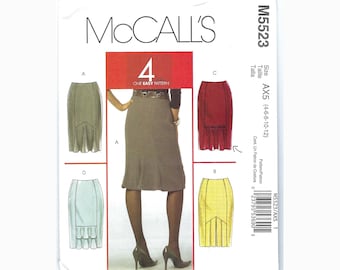 2007 McCall's EASY Skirt Pattern UNUSED NEW Four skirts Sizes 4 6 8 10 12