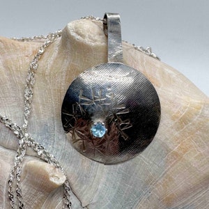 OOAK Japanese Dreams Topaz Sterling Silver Necklace 24 Handmade image 4