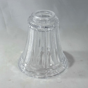 Vintage Crystal Leaded Glass Light Ceiling Fixture Replacement Sconce Shade