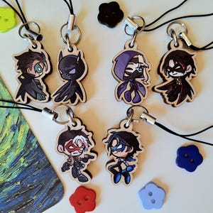 Batwing Robins 1 inch phone charms batfam