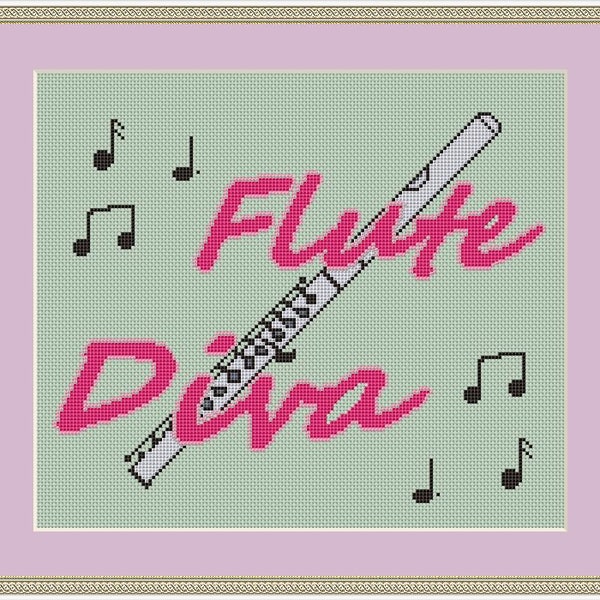 Cross Stitch Pattern Musical Instruments Etsy