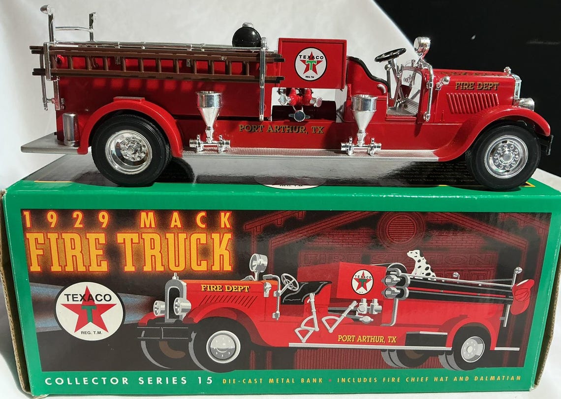 Texaco 1929 Mack Fire Truck Collectible Etsy