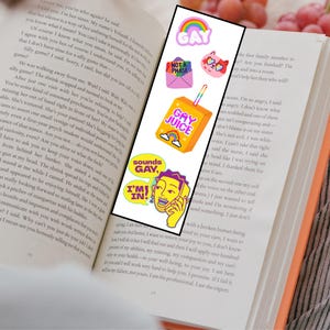Rainbow Pride Flag Bookmarks | LGBTQ+ Printable Digital Download | Pride Reading Accessories Gift