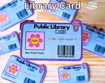 Waterdichte sticker openbare bibliotheekkaart | Late-Night Reader | Kindle-sticker | Boek Kindle Lover | Leescadeau | Fles laptoptelefoon Bookish
