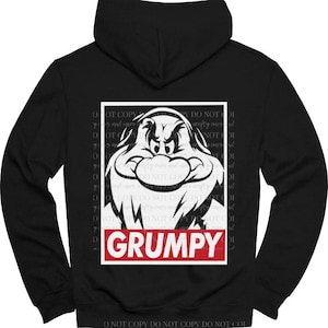 Hoodie, Tshirt, Grumpy, Seven Dwarfs