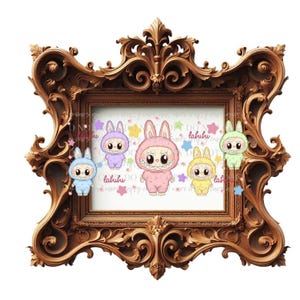 Monsters, Pastel, Colorful, BUBU, Cup Wrap, UV DTF