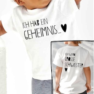 Schwangerschaftsverkündung T-Shirt, Großer Kleiner Bruder Sweatshirt, Baby Überraschung, Geschenk Geschwister Tee, große kleine Schwester