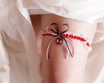 Spider-Man Lace Wedding Garter