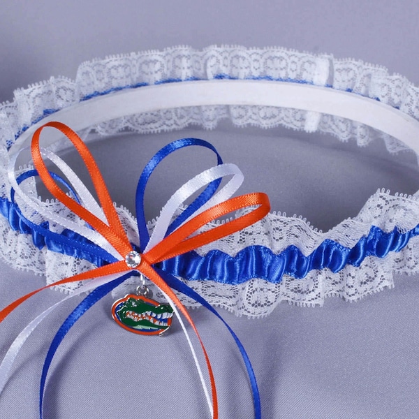 University of Florida Gators Lace Wedding Garter