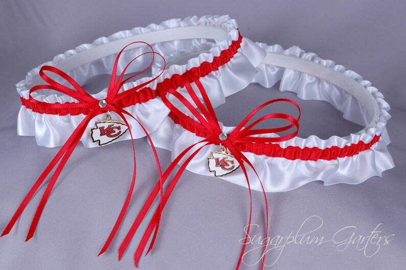 Kansas City Chiefs Wedding Garter Set