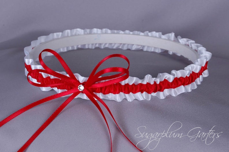 Detroit Red Wings Wedding Garter Set Ready to Ship