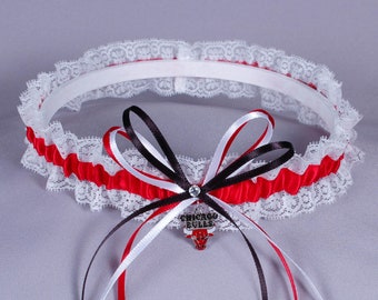 Chicago Bulls Lace Wedding Garter