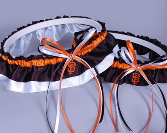 San Francisco Giants Wedding Garter Set