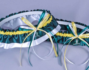 University of Oregon Ducks Wedding Garter Set