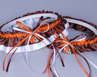 Cleveland Browns Wedding Garter Set