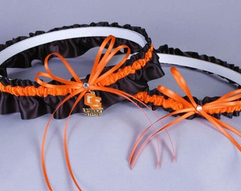 Oregon State University Beavers Wedding Garter Set