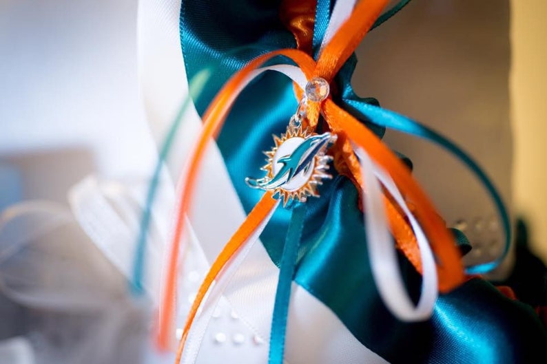 Miami Dolphins Wedding Garter image 1