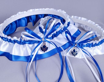 Toronto Maple Leafs Wedding Garter Set