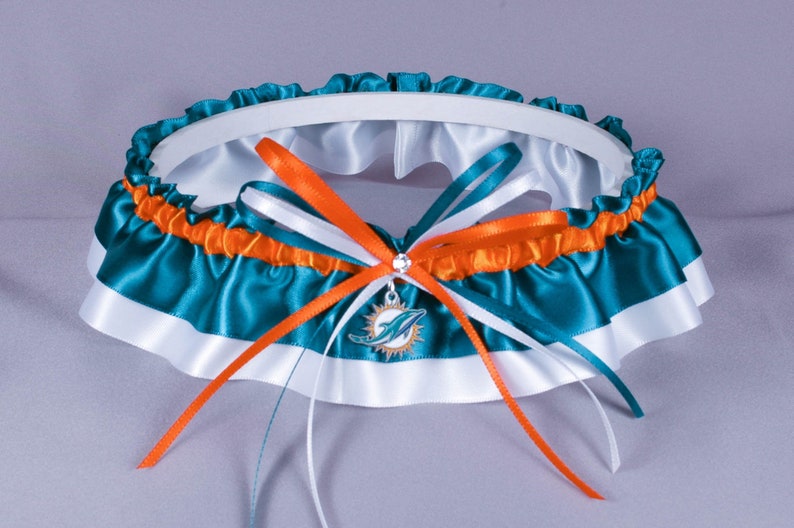 Miami Dolphins Wedding Garter image 2