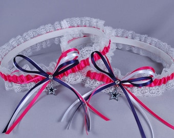 Dallas Cowboys Inspired White Lace Football Wedding Garter Belt Set - Etsy