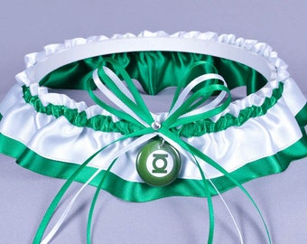 Green Lantern Wedding Garter