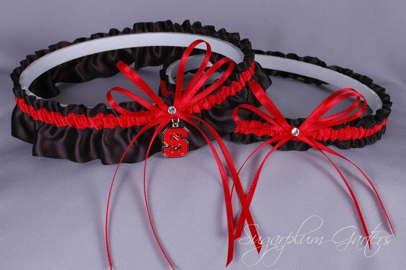 North Carolina State University Wolfpack Wedding Garter Set