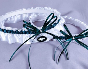 New York Jets Wedding Garter Set