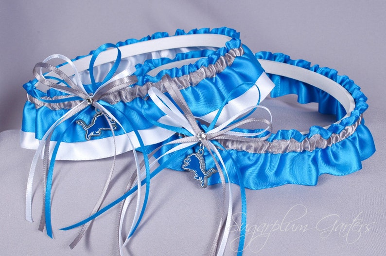 Detroit Lions Wedding Garter Set
