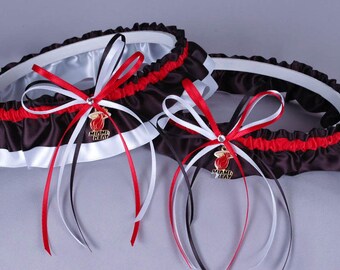 Miami Heat Wedding Garter Set