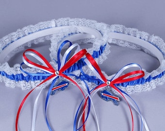 Buffalo Bills Lace Wedding Garter Set