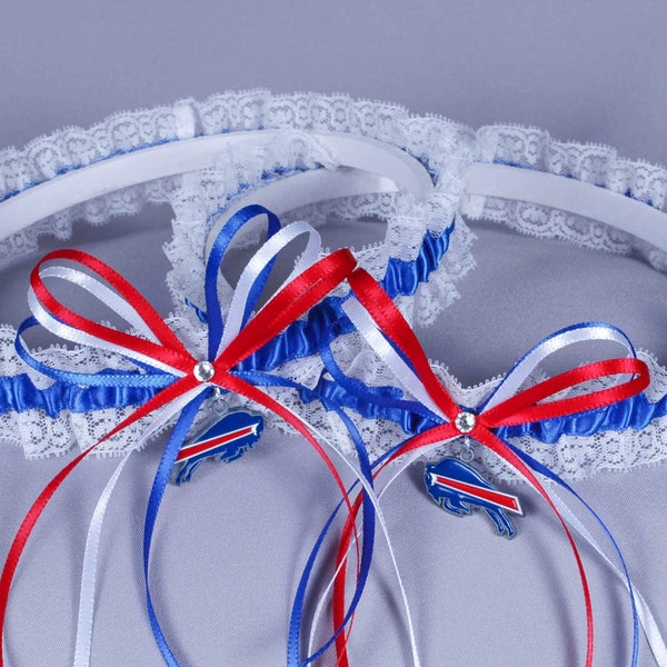 Buffalo Bills Lace Wedding Garter Set