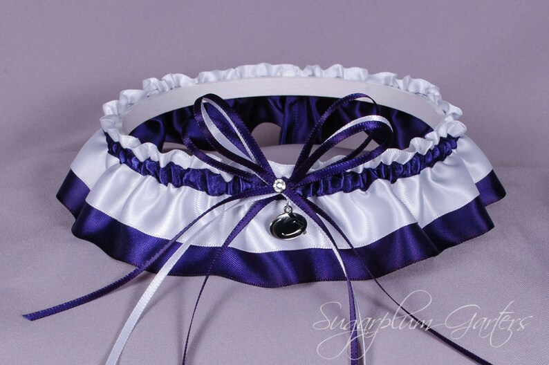 Penn State University Nittany Lions Wedding Garter Set