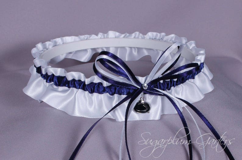 Penn State University Nittany Lions Wedding Garter Set