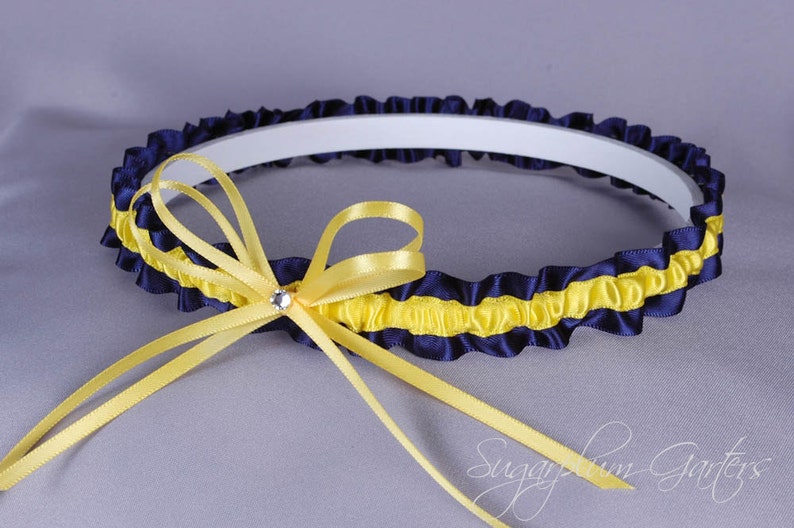 West Virginia University Mountaineers Wedding Garter Set