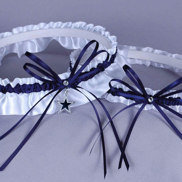 Dallas Cowboys Wedding Garter Set