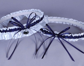 Penn State University Nittany Lions Wedding Garter Set