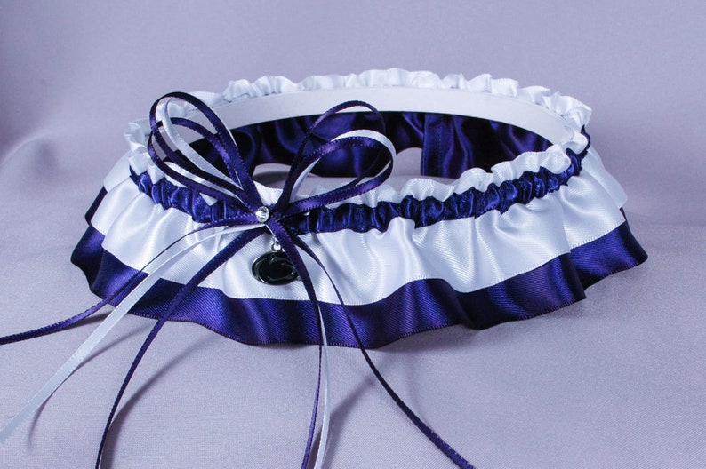 Penn State University Nittany Lions Wedding Garter image 2