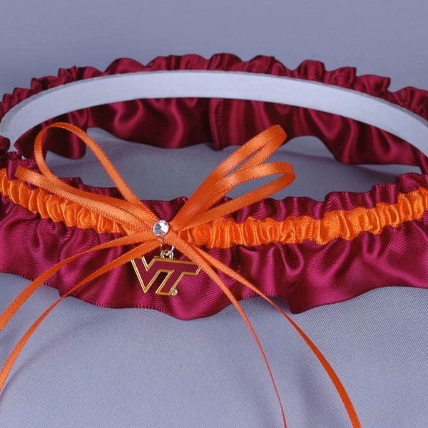 Virginia Tech Hokies Wedding Garter