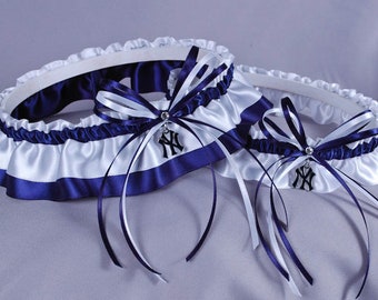 New York Yankees Wedding Garter Set