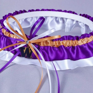 University of Washington Huskies Wedding Garter Set image 2