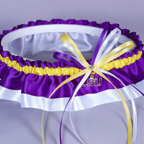 Louisiana State University Tigers Wedding Garter